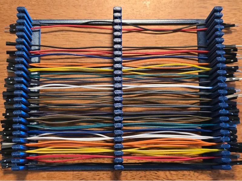 Large Breadboard Jumper Wire Organizer - 24 Slots