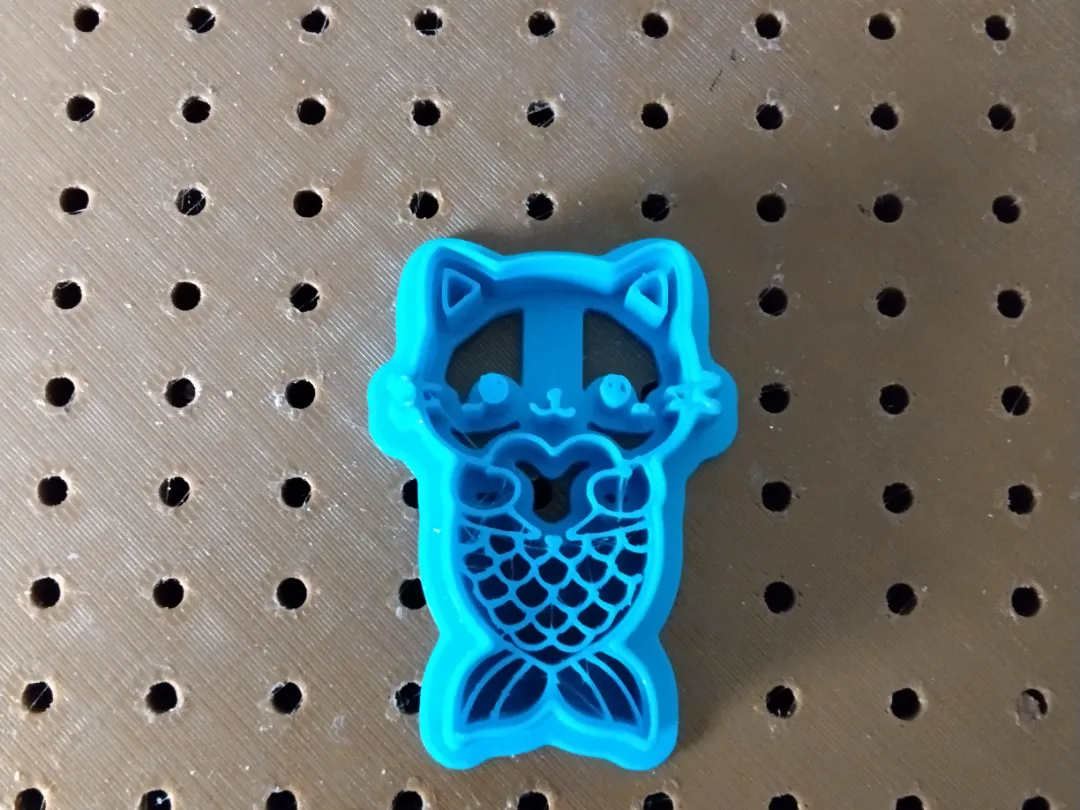 Katzen-Meerjungfrauenschwanz-Ton-Ausstecher – Kostenloses 3D ...