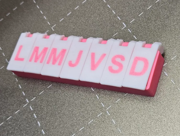Boxes for pills AMS & customizable letters