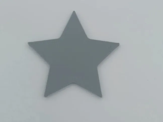 Flat 2D star shape