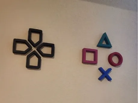 Playstation Wall Decor (Buttons + D-Pad)