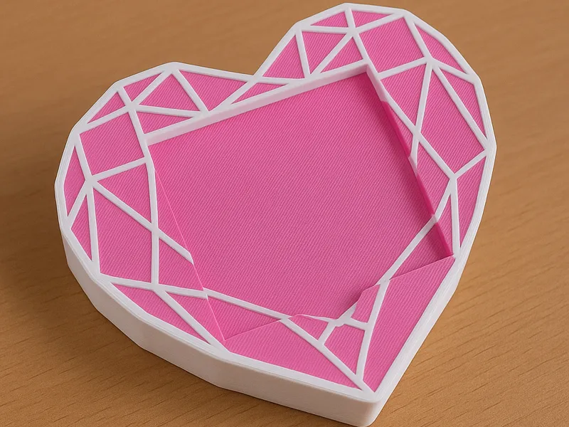 Heart Gem Post-It Holder