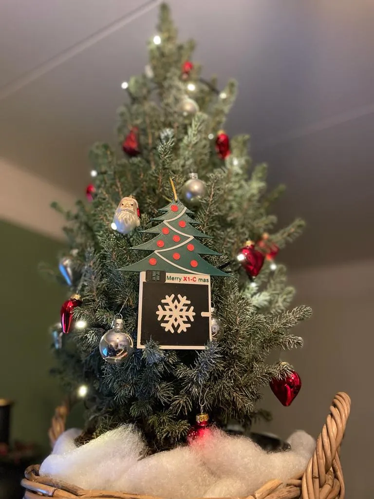 Merry X-1C mass ornament