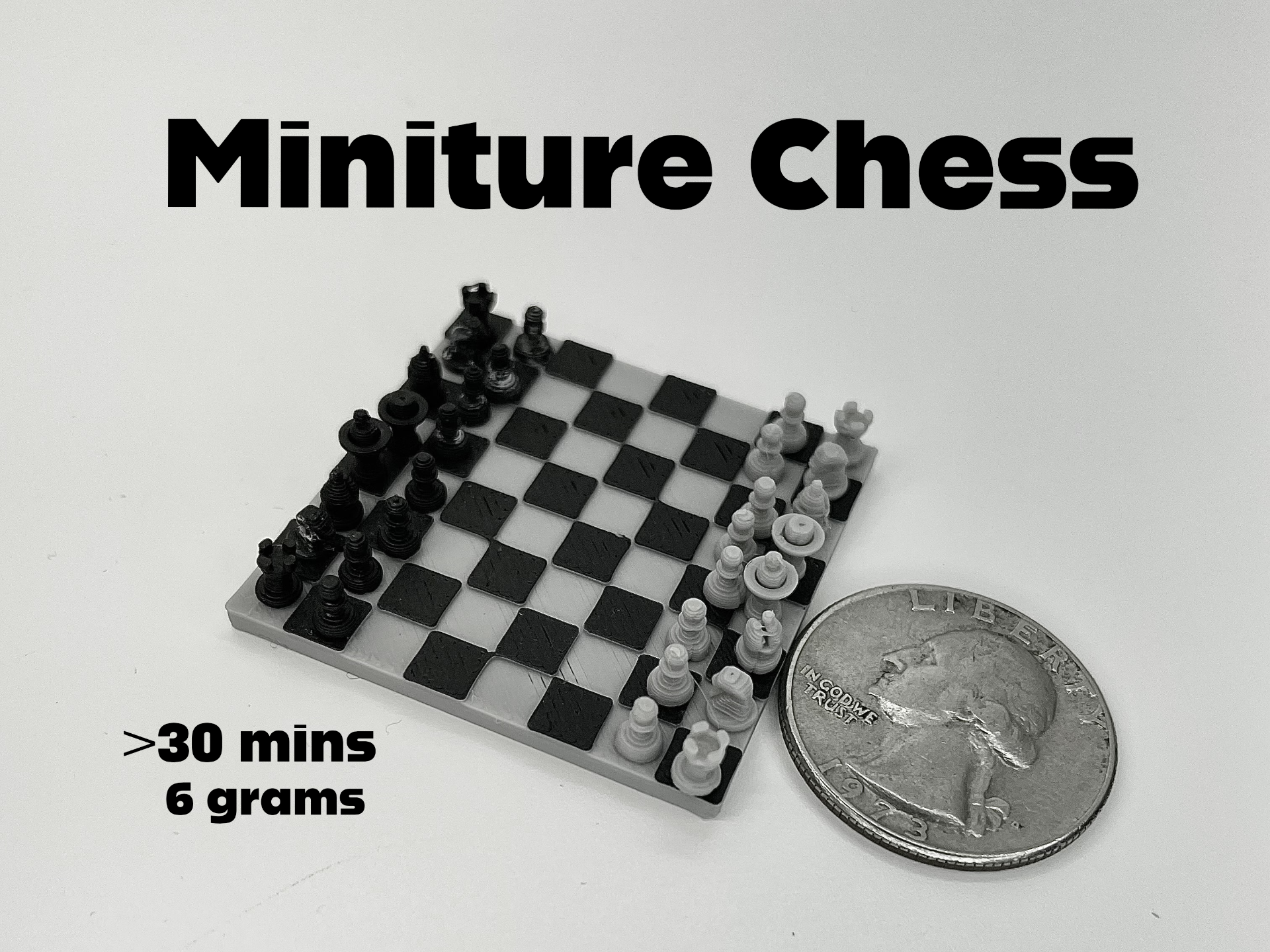 Super small chess - 30 MINUTE PRINT