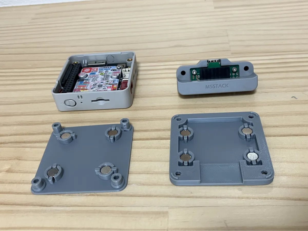 Coque inférieure M5Stack CoreS3 SE (fixation aimantée)