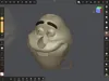 head only with eyebrows