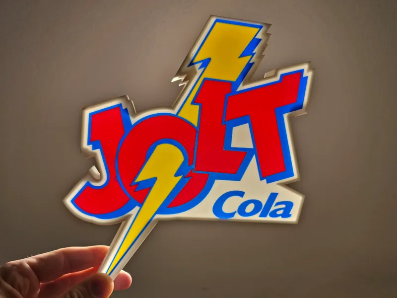 Retro Jolt Cola Lightbox Sign