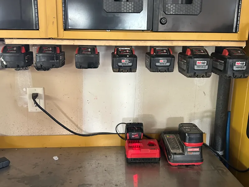 Milwaukee Power Tool Battery Holder