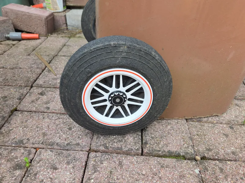 Trash Bin Wheel Cover – Racing Center Lock Style