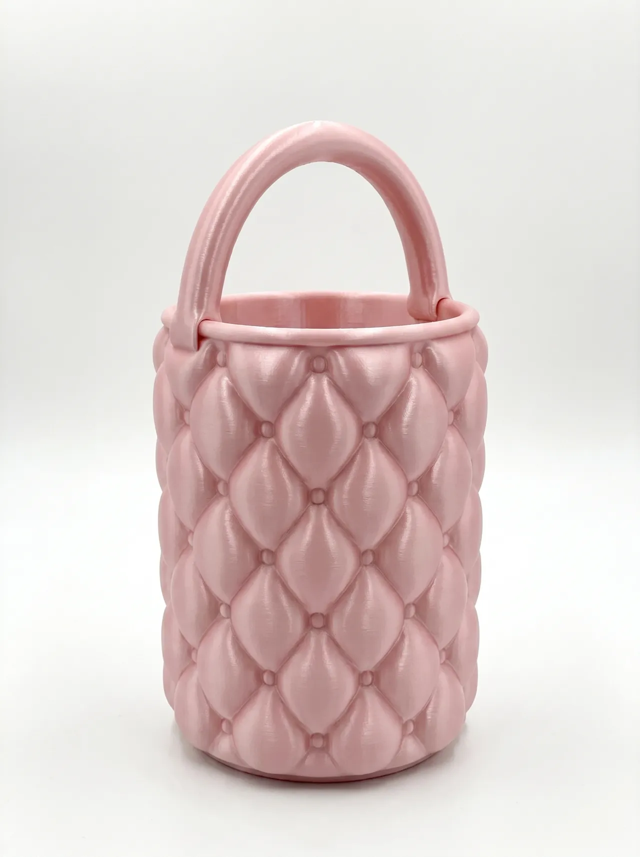 Aesthetic Quilted Desk Organizer Brush Holder view 2