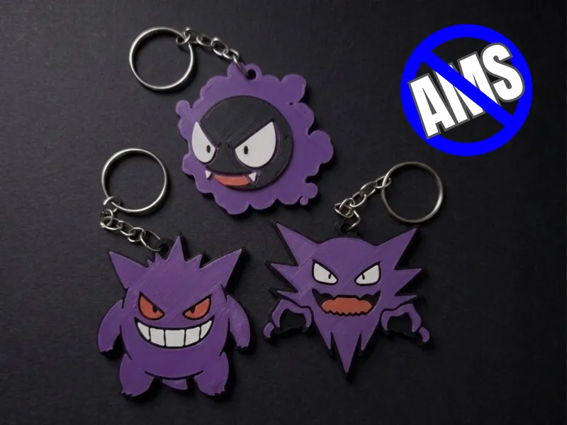 CHAVEIRO EVOLUÇÃO GENGAR - SEM AMS