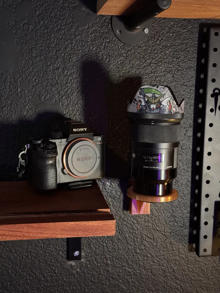 Camera Lens Wall Mount - Free 3D Print Model - MakerWorld
