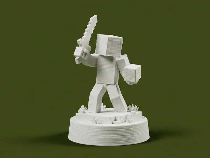 Minecraft Steve Character Figurine