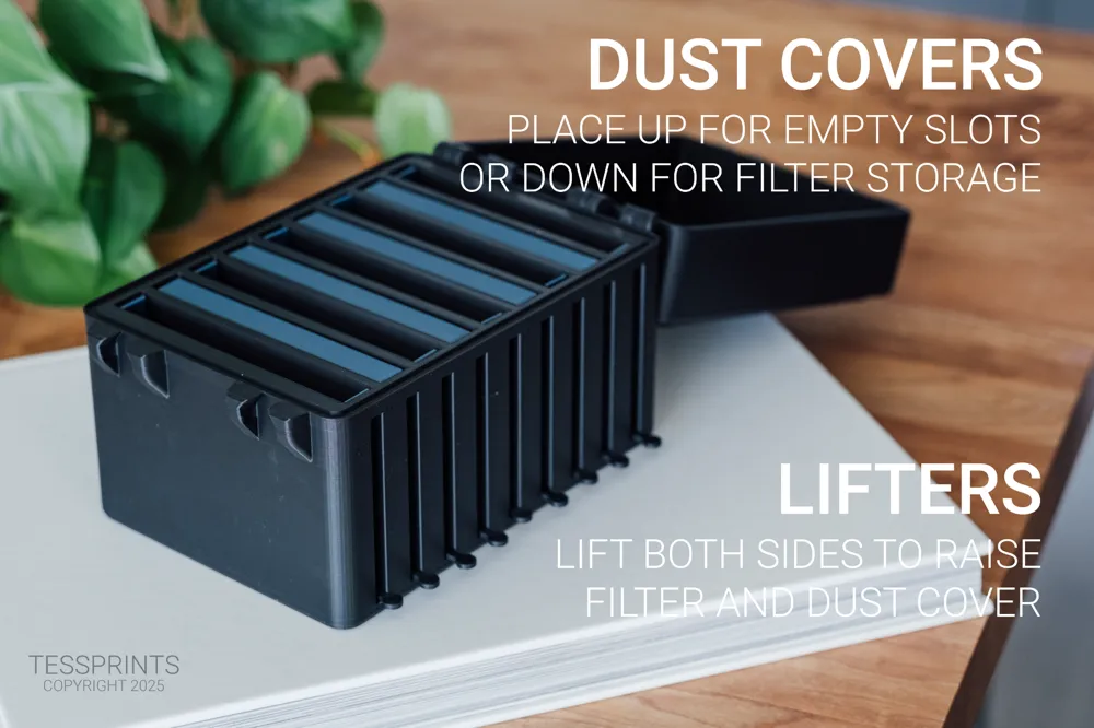 DSLR Camera Filter Case (Carrying Case) - Free 3D Print Model - MakerWorld