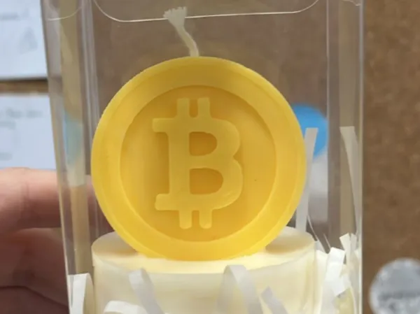 Moule pièce Bitcoin à couler