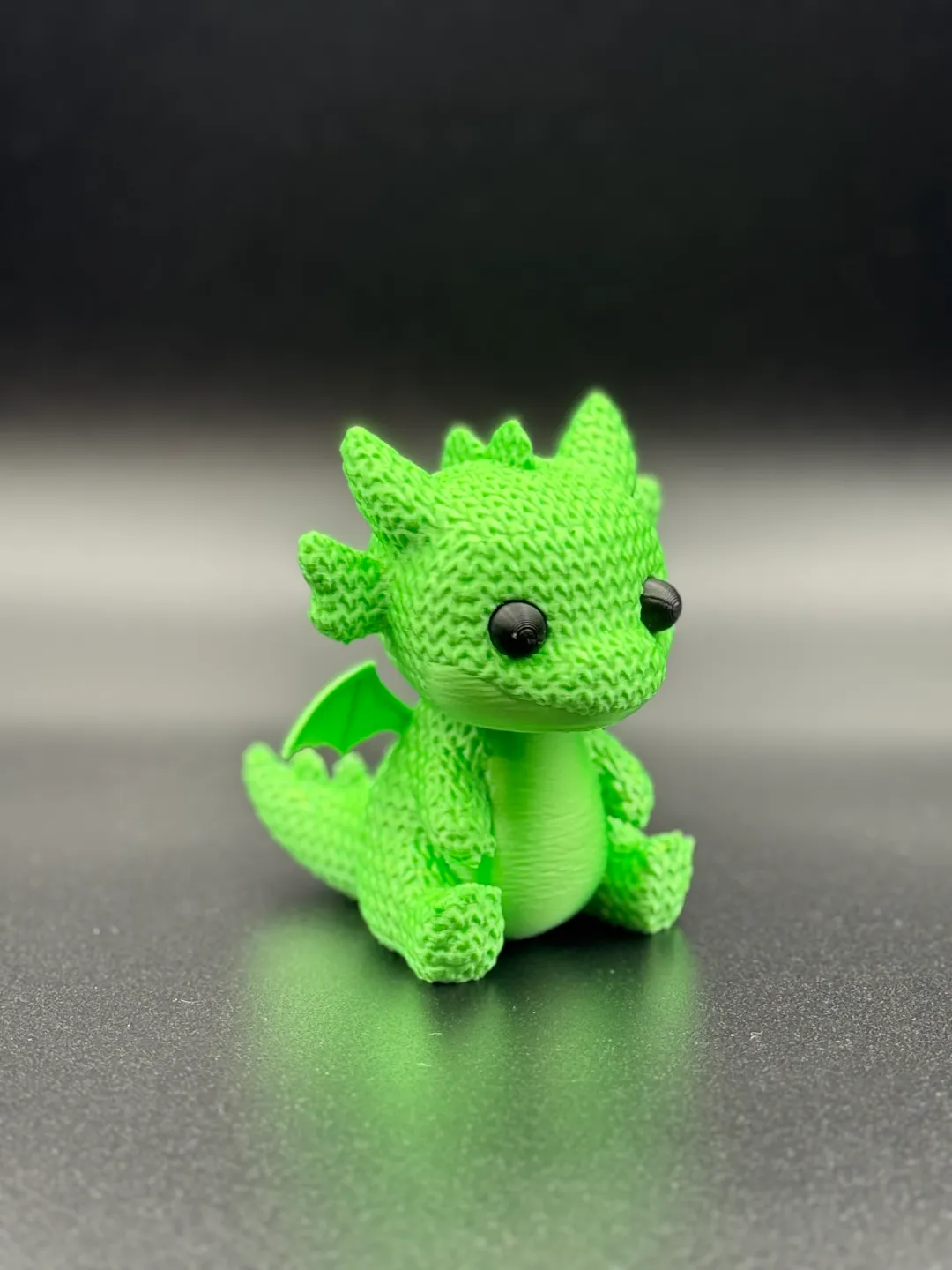 Cute Knitted Baby Dragon view 2