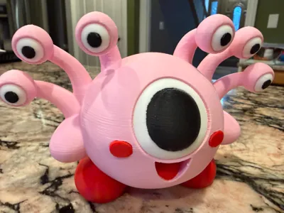 KirBeholder Cute Multicolor Statue
