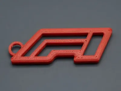 Formula 1 Keyring 3D