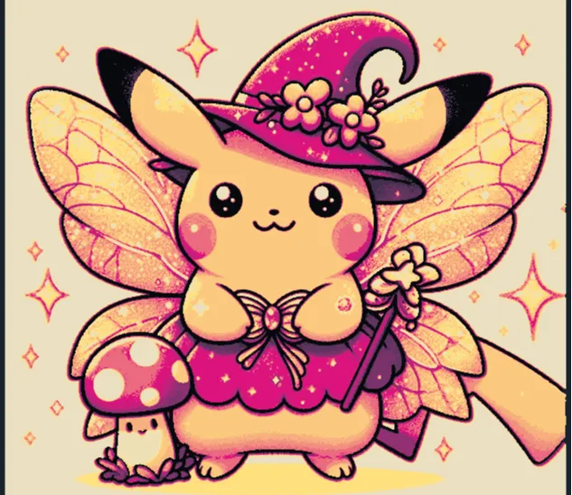 Hueforge Pikachu Witch
