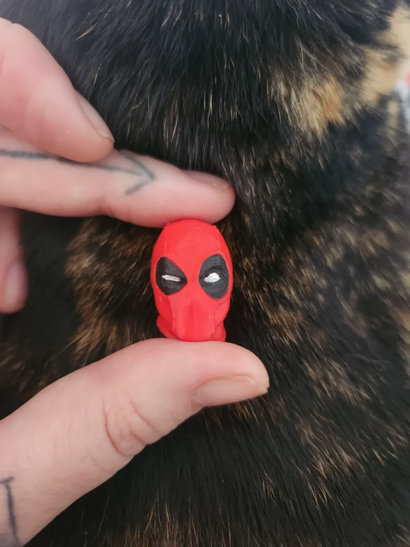 Deadpool head tyre valve cap for car or bicycle