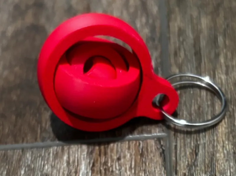 Gyro Fidget Spinner Keychain