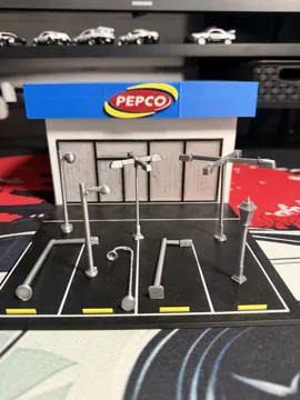 Accesorio de iluminación decorativa: Street Lamps for 1:64 scale cars ,diorama ,garage — vista de referencia 3