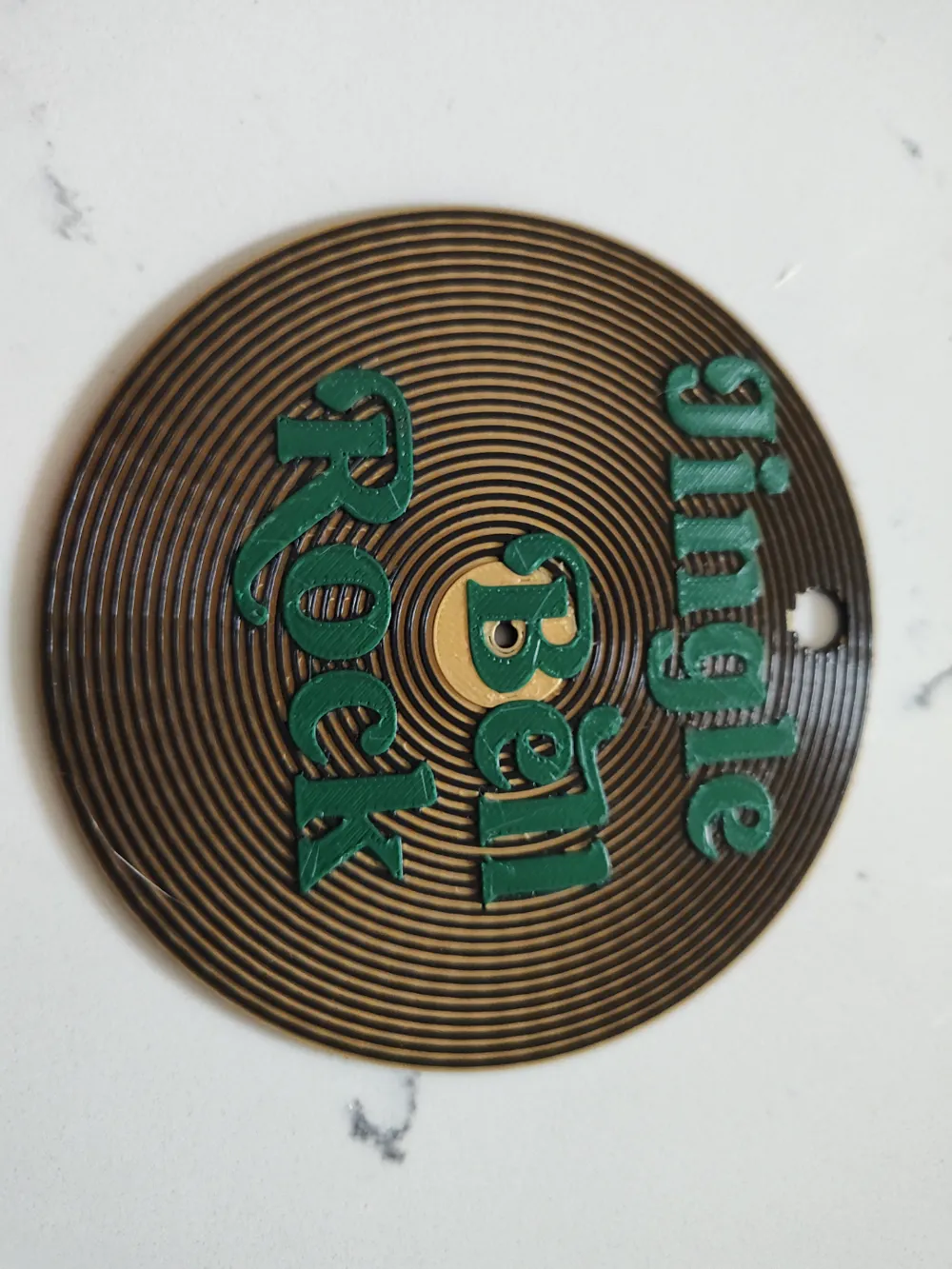 Jingle Bell Rock vinyl album ornament record by JS Makes - MakerWorld