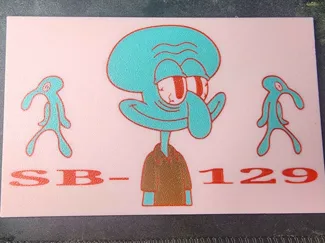 SB-129 420 Squidward Rolling Tray