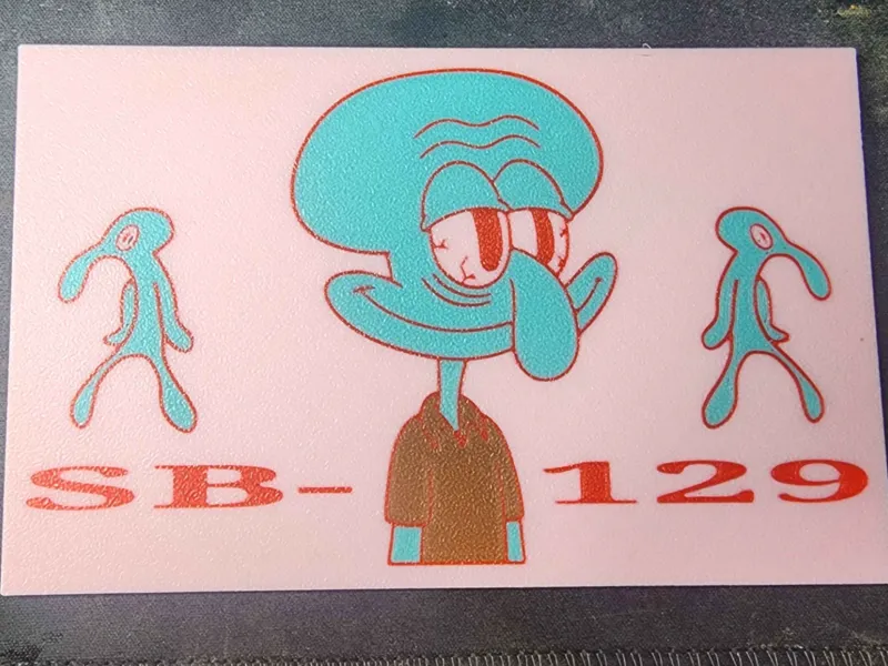 SB-129 420 Squidward Rolling Tray 