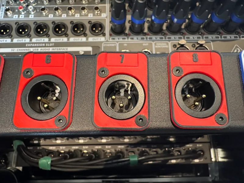 Neutrik D-Style Rack Panel Coulour Coding Plate