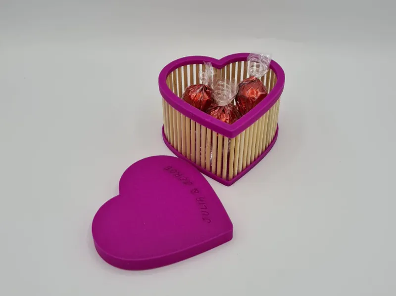 Caja corazón para San Valentín