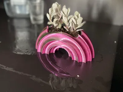 Rainbow plant pot
