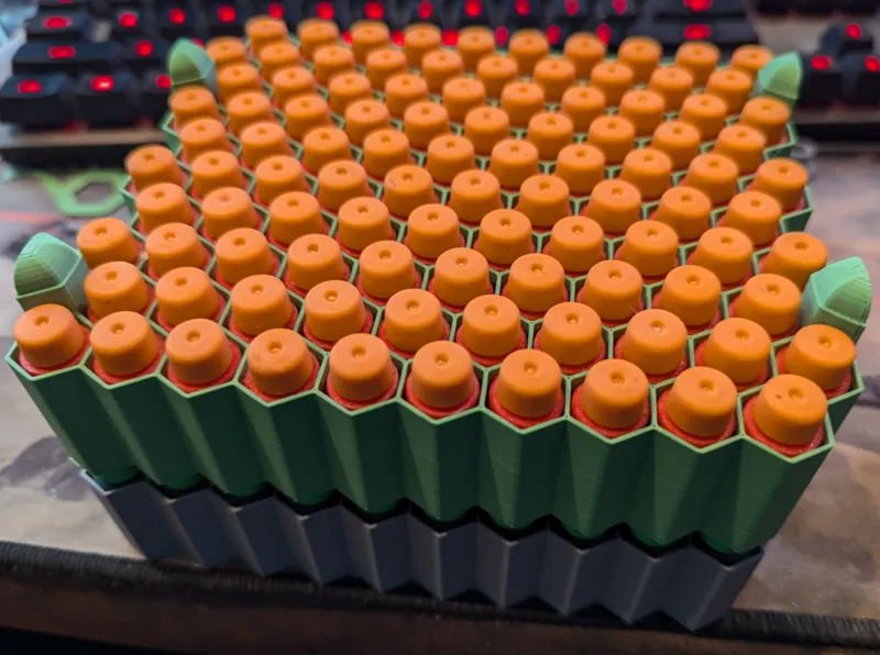 100 Short Dart Hex Storage