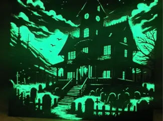 HUEFORGE HAUNTED HOUSE GLOW IN THE DARK