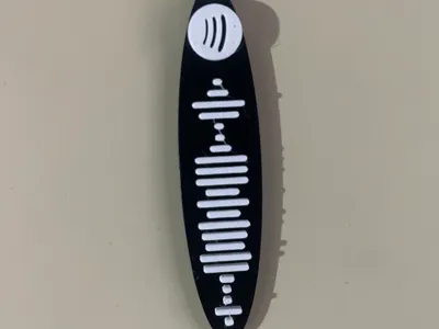 kanye west - 'Bully' album spotify code keychain
