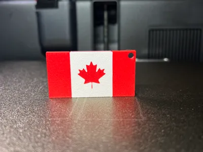 Canadian Flag Keychain/Bag Tag