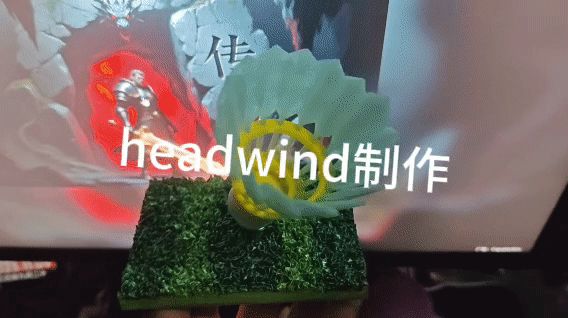 羽毛球旋转底座摆件