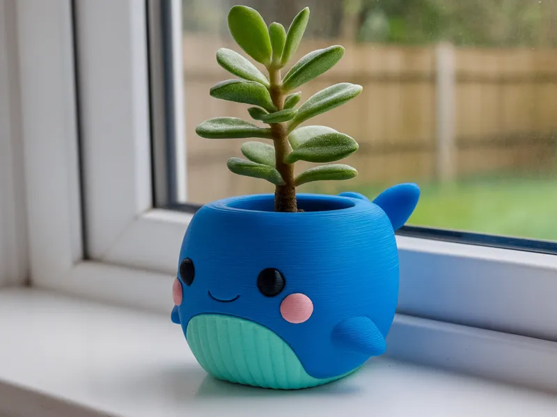 Chibi Whale Planter