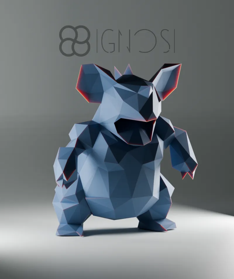 (#31) Nidoqueen Low Poly