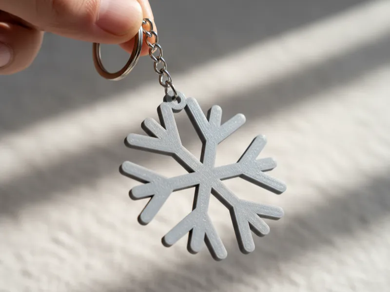 Snowflake Keychain Model 