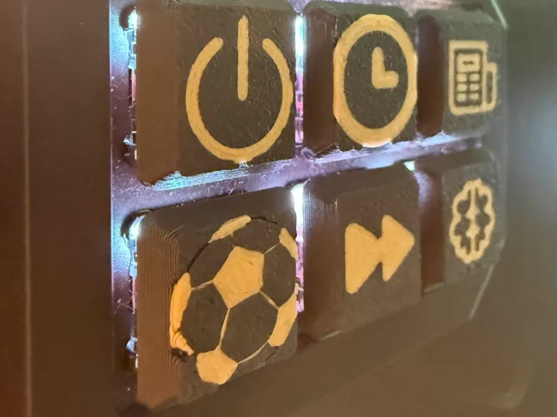 Kalih Low Profile Keycap with labels
