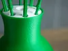Vase for Botantical Brick Flowers | Fuzzy Skin | Singe Print