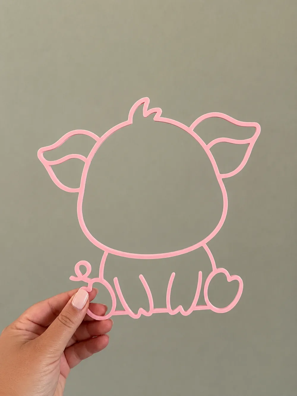 Wall art : Pig frame - Free 3D Print Model - MakerWorld