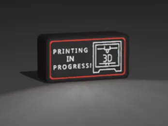 Printing In Progress Lightbox