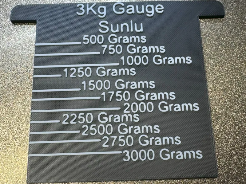 Sunlu 3Kg filament gauge
