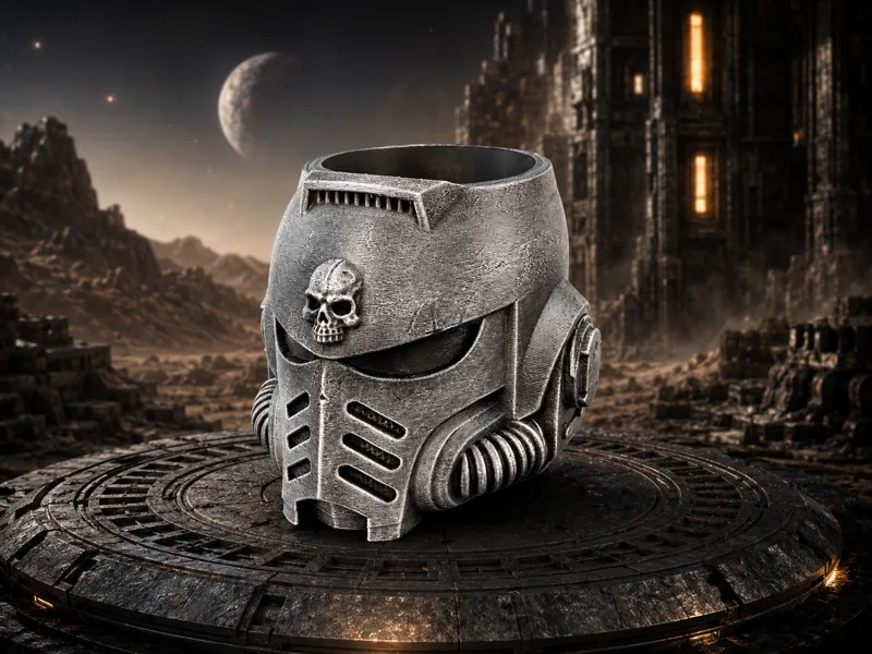 Space Marine Helmet Planter