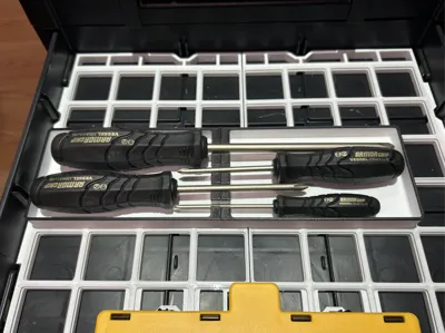 Gridfinity screwdriver tray