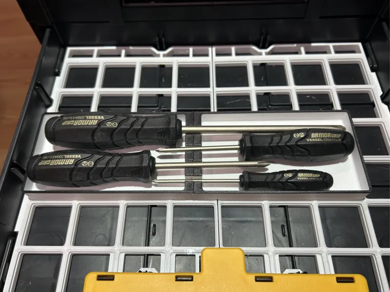 Gridfinity screwdriver tray