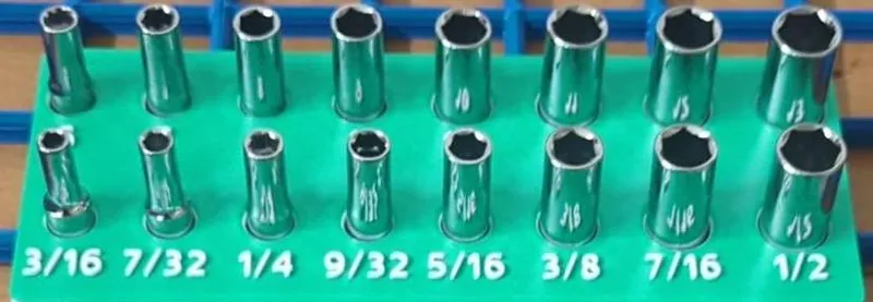 Husky 1/4 Deep Socket Gridfinity
