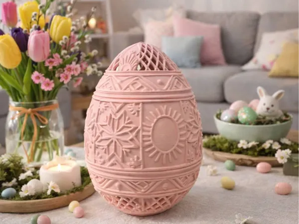 Œuf de Pâques à motifs ukrainiens